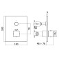 Paffoni Compact Box - Mitigeur de douche thermostatique encastré, blanc mat CPT513BO Paffoni Compact Box - Mitigeur de douche thermostatique encastré, blanc mat CPT513BO