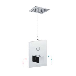 Paffoni Compact Box - Mitigeur de douche thermostatique encastré, blanc mat CPT513BO