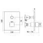 Paffoni Compact Box - Mitigeur de douche thermostatique encastré, inox CPT513ST Paffoni Compact Box - Mitigeur de douche thermostatique encastré, inox CPT513ST