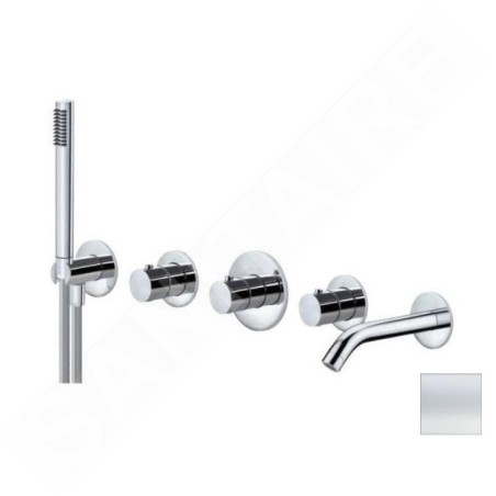 Paffoni Modular Box - Mitigeur thermostatique encastré, pour 2 sorties, blanc mat MDE001BO