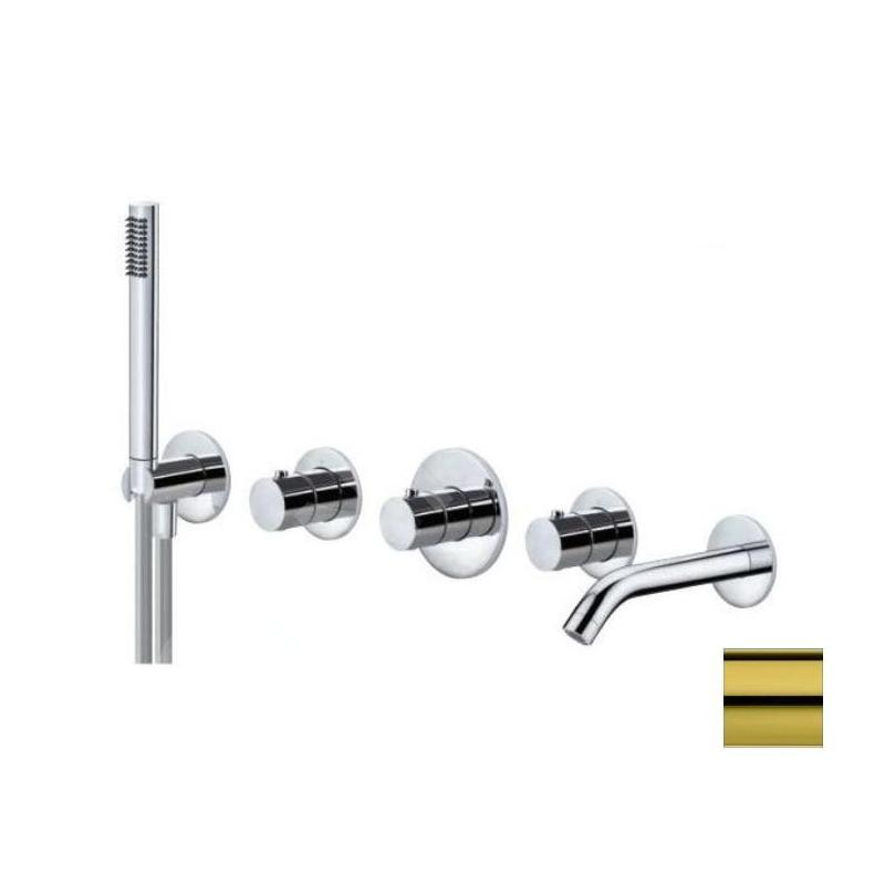 Paffoni Modular Box - Mitigeur thermostatique encastré, pour 2 sorties, doré MDE001HG Paffoni Modular Box - Mitigeur thermostatique encastré, pour 2 sorties, doré MDE001HG