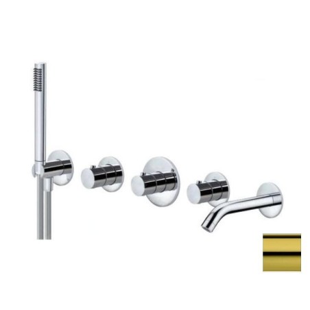 Paffoni Modular Box - Mitigeur thermostatique encastré, pour 2 sorties, doré MDE001HG