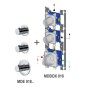 Paffoni Modular Box - Mitigeur thermostatique encastré, pour 2 sorties, inox MDE018ST Paffoni Modular Box - Mitigeur thermostatique encastré, pour 2 sorties, inox MDE018ST