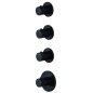 Paffoni Modular Box - Mitigeur thermostatique encastré, pour 3 sorties, noir mat MDE019NO Paffoni Modular Box - Mitigeur thermostatique encastré, pour 3 sorties, noir mat MDE019NO