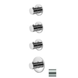 Paffoni Modular Box - Mitigeur thermostatique encastré, pour 3 sorties, inox MDE019ST