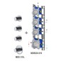 Paffoni Modular Box - Mitigeur thermostatique encastré, pour 3 sorties, inox MDE019ST Paffoni Modular Box - Mitigeur thermostatique encastré, pour 3 sorties, inox MDE019ST