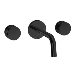 Paffoni Jo - Mitigeur de lavabo encastré avec corps, installation de 3 trous, noir mat JO003NO