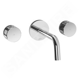 Paffoni Jo - Mitigeur de lavabo encastré avec corps, installation de 3 trous, chrome JO003CR