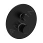 Paffoni Jo - Mitigeur encastré avec corps, pour 2 appareils, noir mat JO018NO