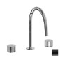 Paffoni Jo - Mitigeur de lavabo avec vidage rotative, noir mat JO052NO