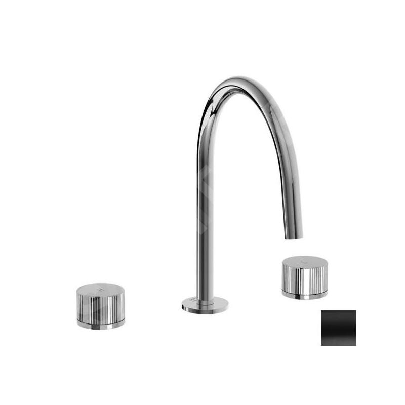 Paffoni Jo - Mitigeur de lavabo avec vidage, noir mat JO053NO