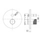 Paffoni Jo - Mitigeur encastré pour 2 sorties, noir mat JOBOX015NO/M Paffoni Jo - Mitigeur encastré pour 2 sorties, noir mat JOBOX015NO/M