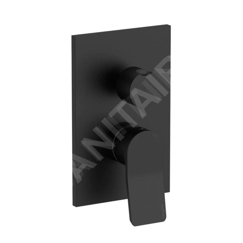 Paffoni Tilt - Mitigeur encastré avec corps, pour 2 appareils, noir mat TI018NO/M