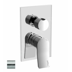 Paffoni Tilt - Mitigeur encastré avec corps, pour 2 sorties, inox TI018ST/M