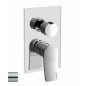 Paffoni Tilt - Mitigeur encastré avec corps, pour 2 sorties, inox TI018ST/M