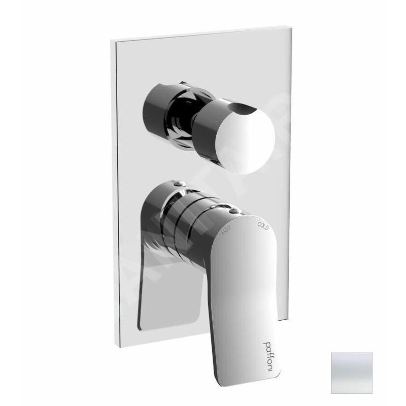 Paffoni Tilt - Mitigeur encastré avec corps, pour 3 sorties, blanc mat TI019BO/M