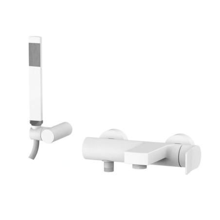 Paffoni Tilt - Mitigeur de baignoire avec accessoires, blanc mat TI023BO
