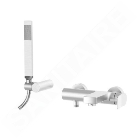Paffoni Tilt - Mitigeur de baignoire avec accessoires, inox TI023ST