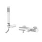 Paffoni Tilt - Mitigeur de baignoire avec accessoires, inox TI023ST