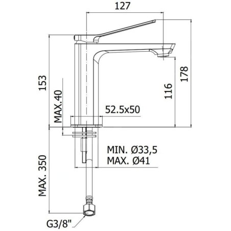 Paffoni Tilt - Mitigeur de lavabo, inox TI071ST