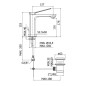 Paffoni Tilt - Mitigeur de lavabo avec vidage, blanc mat TI075BO