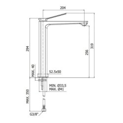 Paffoni Tilt - Mitigeur de lavabo, inox TI081ST