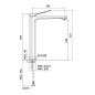Paffoni Tilt - Mitigeur de lavabo, inox TI081ST