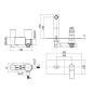 Paffoni Tilt - Mitigeur de lavabo encastré avec corps, inox TI104ST
