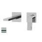 Paffoni Tilt - Mitigeur de lavabo encastré avec corps, installation de 2 trous, inox TI104ST70
