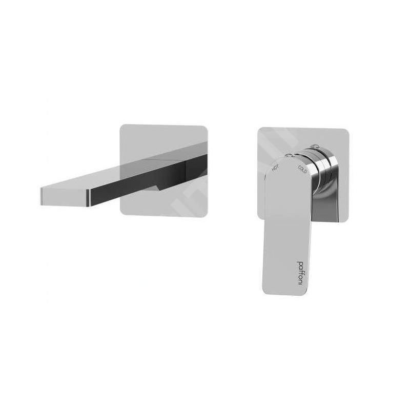Paffoni Tilt - Mitigeur de lavabo encastré avec corps, installation de 2 trous, chrome TI105CR70