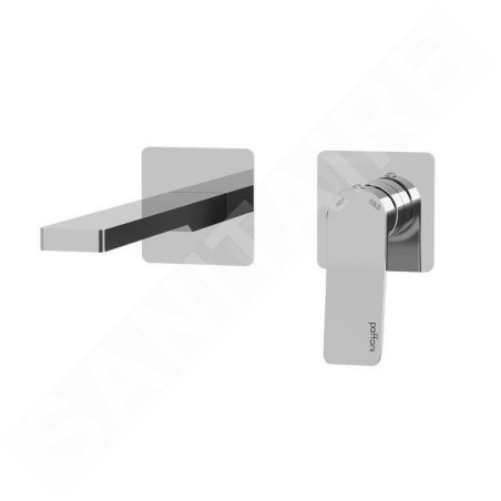Paffoni Tilt - Mitigeur de lavabo encastré avec corps, installation de 2 trous, chrome TI105CR70