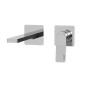 Paffoni Tilt - Mitigeur de lavabo encastré avec corps, installation de 2 trous, chrome TI105CR70