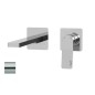 Paffoni Tilt - Mitigeur de lavabo encastré avec corps, installation de 2 trous, inox TI106ST70