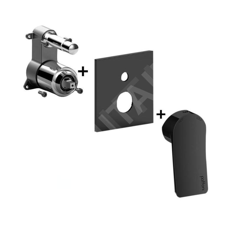 Paffoni Tilt - Mitigeur encastré pour 2 sorties, noir mat TIBOX015NO/M Paffoni Tilt - Mitigeur encastré pour 2 sorties, noir mat TIBOX015NO/M