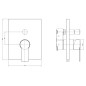 Paffoni Tilt - Mitigeur encastré pour 2 sorties, noir mat TIBOX015NO/M Paffoni Tilt - Mitigeur encastré pour 2 sorties, noir mat TIBOX015NO/M