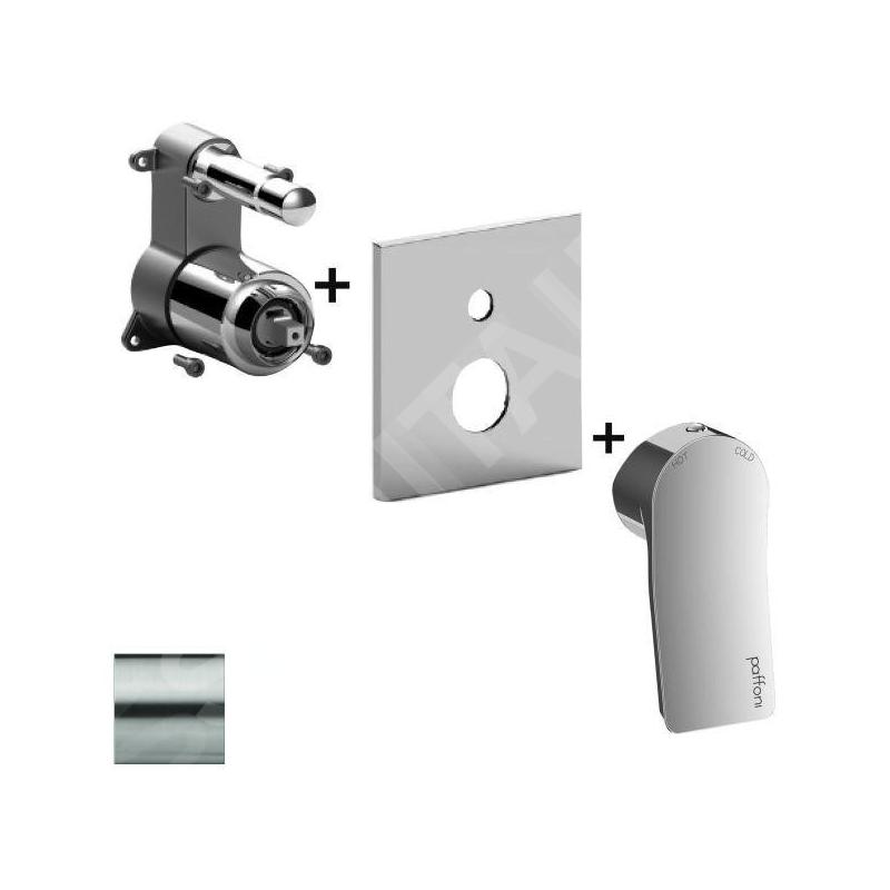 Paffoni Tilt - Mitigeur encastré pour 2 sorties, inox TIBOX015ST/M