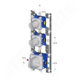 Paffoni Modular Box - Corps de base encastré pour mitigeurs thermostatiques MDBOX018