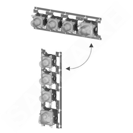 Paffoni Modular Box - Corps de base encastré pour mitigeurs thermostatiques MDBOX019
