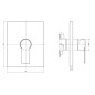 Paffoni Tilt - Mitigeur de douche encastré, chrome TIBOX010CR Paffoni Tilt - Mitigeur de douche encastré, chrome TIBOX010CR