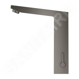 Grohe Eurocube E - Mitigeur de lavabo électronique infrarouge avec mélangeur, Hard Graphite brossé 36441AL0