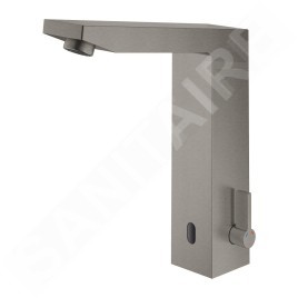 Grohe Eurocube E - Mitigeur de lavabo électronique infrarouge avec mélangeur, Hard Graphite brossé 36441AL0