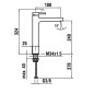 Laufen Twinplus - Mitigeur de lavabo haut, chrome HF905419100000