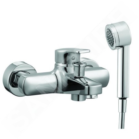 Laufen Citypro - Mitigeur de baignoire à levier avec accessoires, chrome HF500962100600