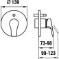 Laufen Citypro - Mitigeur de baignoire pour montage encastré, 2 sorties, valve d'aération, chrome HF500989100000