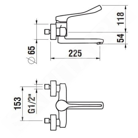 Laufen Citypro - Mitigeur de lavabo à levier avec bec pivotant, chrome HF500923100694