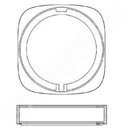 Laufen Concealed Bodies - rosace de compensation Ø 15 mm HF564007100000