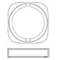Laufen Concealed Bodies - rosace de compensation Ø 30 mm HF564008100000