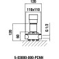 Laufen Concealed Bodies - Corps d’encastrement pour le montage au sol du mitigeur de bain HF503000000000