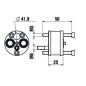 Laufen Concealed Bodies - Kit d'extension pour corps de montage Simibox, 1-point HF530020000000