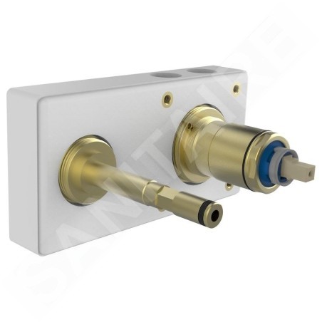 Laufen Concealed Bodies - Corps d’encastrement, Simibox 2-points, levier à droite HF574046000000
